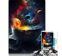 Puzzles pour Adultes 1000 pièces Soupe de l'univers Primordial Puzzle pour Adolescents Jeux Amusants en Famille idéal comme Cadeau pour Toute la Famille 38x26cm