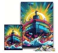 Puzzles pour Adultes 1000 pièces sous-Marin coloré Puzzles Difficiles pour Adultes 50x75cm Activités Amusantes à la Maison, Cadeaux d'anniversaire, Cadeaux de Voyage