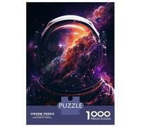 Puzzles pour Adultes 1000 Pièces Space Astronaut Puzzle Casse-tête Amusant Et Humoristique, Cadeau De Noël Ou d'anniversaire 52x38cm/1000pcs