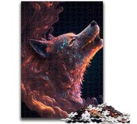 Puzzles pour Adultes 1000 pièces Space Fox pour 14 Ans et Plus Jeu de défi Unique Jeux en Famille Cadeaux d'anniversaire de Noël 38x26cm