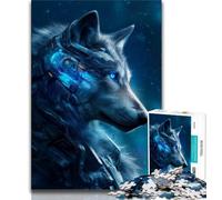 Puzzles pour Adultes 1000 pièces Space Wolf, Jeux éducatifs, décoration d'intérieur, Cadeau d'anniversaire, Cadeaux, Art Mural 38x26cm