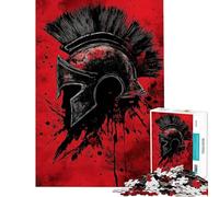 Puzzles pour Adultes 1000 pièces Spartan Gladiator Puzzles pour Adolescents Jeux relaxants pour Passer Le Temps à la Maison Jeu Stimulant Cadeau (Dimensions 38x52cm)