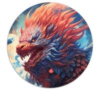 Puzzles pour Adultes 1000 pièces Spirit Lion Dragon Puzzles pour Adultes en Faisant Un Excellent Cadeau pour s'amuser en Famille (67,5x67,5cm)