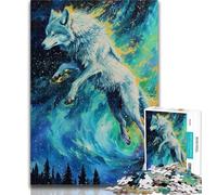 Puzzles pour Adultes 1000 pièces Spirit Wolf Puzzle 1000 pièces, Jeux Amusants Chaque pièce est Unique - Jeu Familial Stimulant 26x38cm