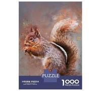 Puzzles pour Adultes 1000 Pièces Splatter Squirrel Puzzles pour Adultes Jeux Familiaux Difficile, Difficile, Stimulant À Terminer 38x26cm/1000pcs