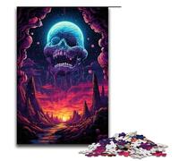 Puzzles pour Adultes 1000 pièces Squelette dans l'univers Jouet Jeu intellectuel Idéal comme Cadeau pour Toute la Famille 75x50cm