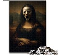 Puzzles pour Adultes 1000 pièces Squelette de la Joconde, Jouets éducatifs et Anti-Stress pour l'interaction Parent-Enfant (Taille 26x38cm)