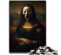 Puzzles pour Adultes 1000 pièces, Squelette de la Joconde, pour Adolescents, Jouet éducatif, Jeux Amusants en Famille, décoration d'intérieur Unique (75x50cm)