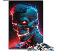Puzzles pour Adultes 1000 pièces, Squelette de Super-héros, en Bois, pour Adolescents et Ados, idéal comme Cadeau d'anniversaire ou de Vacances(50x75cm)