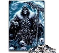 Puzzles pour Adultes 1000 pièces Squelette Guerrier Aide Le Cerveau à exercer Jouets addictifs pour cultiver la Patience Décoration Parfaite 50x75cm