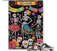 Puzzles pour Adultes 1000 pièces Squelette Mort-Vivant 1000 pièces Puzzle de 1000 pièces Soirée de Jeux en Famille, Décoration intérieure et Cadeau d'entraînement cérébral (Taille 26x38cm)