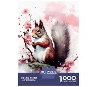 Puzzles pour Adultes 1000 Pièces Squirrel Puzzle pour Adultes, Jouet, Décoration Murale, Cadeaux pour Femmes, Cadeaux Uniques pour Anniversaire Et Noël 52x38cm/1000pcs