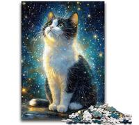 Puzzles pour Adultes 1000 pièces Star Cat Puzzle 1000 pièces, Jeux Amusants Chaque pièce est Unique - Jeu Familial Stimulant (50x75cm)