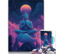 Puzzles pour Adultes 1000 pièces Statues de Bouddha, Jeux éducatifs Décoration de la Maison Jeu éducatif pour Anniversaire, Noël (38x26cm)