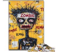 Puzzles pour Adultes 1000 pièces Style Basquiat, Casse-tête pour décoration Murale, Cadeaux d'anniversaire et de Noël Uniques pour Les 14 Ans et Plus (Taille 26x38cm)