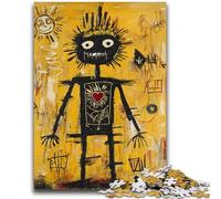 Puzzles pour Adultes 1000 pièces Style Basquiat Difficiles et stimulants avec Affiche et fiche de Questions correspondantes pour Les 14 Ans 26x38cm