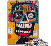 Puzzles pour Adultes 1000 pièces, Style Basquiat, tête de Mort, Jouets éducatifs, Jeux en Famille, pour renforcer l'amour Entre Couples, 50x75cm