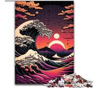 Puzzles pour Adultes, 1000 pièces, Style Japonais, Vagues, en Carton, Casse-tête Stimulant pour Adolescents et familles, 1000 pièces(26x38cm)