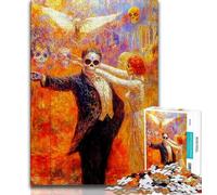 Puzzles pour Adultes 1000 pièces, Style Mexicain, tête de Mort, activités familiales Amusantes à la Maison, Cadeau d'anniversaire, Cadeaux de Voyage 50x75cm
