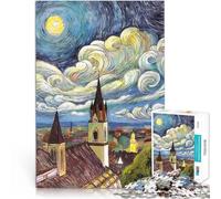 Puzzles pour Adultes 1000 pièces Style Van Gogh viennois Entraînez Votre Cerveau et Vos Mains Décoration Parfaite 38x26cm