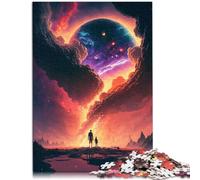 Puzzles pour Adultes 1000 pièces Sunset Fantasy Jouets éducatifs 10,27 po x 14,96 po Jeu de Puzzle Stimulant et Jeu en Famille
