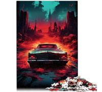 Puzzles pour Adultes 1000 pièces Supernatural Car Challenging Game 10,27 po x 14,96 po est idéal comme Cadeau pour Toute la Famille