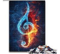 Puzzles pour Adultes 1000 pièces Symboles musicaux Difficiles Stimulation cérébrale Jouets addictifs pour cultiver la Patience Interaction Parent-Enfant (Taille 26x38cm)