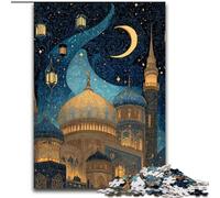 Puzzles pour Adultes 1000 pièces Taj Mahal la Nuit, décoration d'intérieur, pour Noël et Le Nouvel an pour Les Adolescents (Taille 50x75cm)