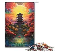 Puzzles pour Adultes 1000 pièces Temple Bulguksa Corée du Sud Puzzle Impossible Jeu Familial Soulagement du Stress Défi Difficile 1000 pièces (38 x 26 cm)