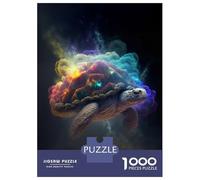 Puzzles pour Adultes 1000 Pièces The Cosmic Turtle Puzzle Détente Jeux Défi Difficile Cadeau Anti-Stress 70x50cm/1000pcs