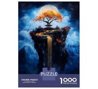 Puzzles pour Adultes 1000 Pièces The Floating Abyss - Expressionist Surreal Cityscape Puzzle pour Adultes, Jouet Anti-Stress, Difficile, Excellent Cadeau pour Les Amateurs De Jeux 70x50cm/1000pcs