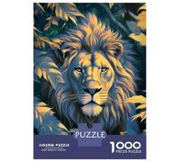 Puzzles pour Adultes 1000 Pièces The Golden Lion Puzzles pour Adultes Jeu De Réflexion Et De Logique Activités Amusantes À La Maison, 70x50cm/1000pcs