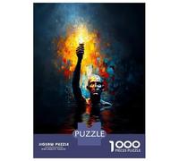Puzzles Pour Adultes 1000 Pièces The Keeper Beneath The Flood - The Hand That Held The Flame Puzzles Pour Adultes - Jeu De Réflexion, Analyse Et Logique - Cadeaux D'anniversaire Et De Noël Uniques 52x