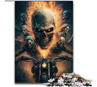 Puzzles pour Adultes, 1000 pièces, thème Chevalier Squelette, en Carton, idéal pour Les fêtes ou Les Anniversaires, Jeu de société, 1000 pièces(26x38cm)