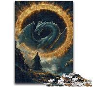 Puzzles pour Adultes 1000 pièces, thème Dragon et Magicien Fantastique, Un Jeu Stimulant idéal pour Toute la Famille (38x26cm)