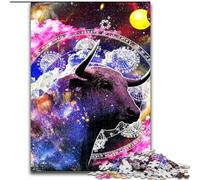 Puzzles pour Adultes, 1000 pièces, thème du Zodiaque Taureau, Puzzles muraux pour Adultes, Taille 26x38cm, Jeu Familial créatif et décoration d'intérieur, Cadeau de Noël idéal pour Les Adolescents