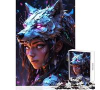 Puzzles pour Adultes 1000 pièces Thème féminin fracturé Décoration Murale Jeu éducatif avec Poster et fiche de Questions Assortis Dimensions 38x26cm