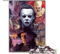 Puzzles pour Adultes 1000 pièces, thème Films d'horreur, pour la décoration intérieure, pour Noël et Le Nouvel an pour Les Adolescents (Taille 26x38cm)