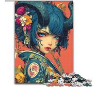 Puzzles pour Adultes 1000 pièces, thème Geisha Japonaise, pour la décoration intérieure, idéal comme Cadeau de Noël et de Nouvel an pour Les Adolescents (Taille 26x38cm)
