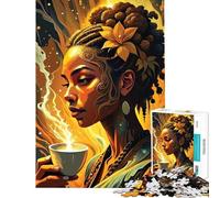 Puzzles pour Adultes 1000 pièces Thème Harmonie du café Jeu de Puzzle à Monter soi-même Défi Difficile Idéal comme Cadeau pour Toute la Famille (Dimensions 38x26cm)