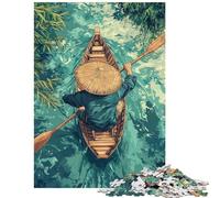 Puzzles pour Adultes 1000 pièces Thème : Navigation sur des eaux tranquilles Jeu de Puzzle pour Adultes Course de Vitesse Manuelle Chaque pièce est Unique Jouet éducatif (75x50cm/1000 pièces)