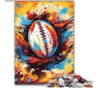 Puzzles pour Adultes 1000 pièces, thème Rugby coloré, Puzzles stimulants, pour Les Anniversaires, Les Vacances et la décoration intérieure (Taille 50x75cm)