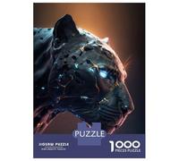 Puzzles pour Adultes - 1000 Pièces Ther Panther Face Puzzle pour Adultes - Jeu De Réflexion Amusant Et Humoristique - Difficile Et Stimulant 38x26cm/1000pcs