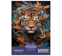 Puzzles pour Adultes 1000 Pièces Tiger Wall Art Print-10 Puzzle pour Adultes Jeu De Réflexion Et De Logique Activités Ludiques À La Maison 70x50cm/1000pcs