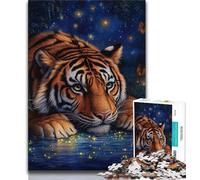 Puzzles pour Adultes 1000 pièces Tigre Fantastique, Jeux éducatifs, décoration d'intérieur, Cadeau d'anniversaire, Art Mural (38x26cm)