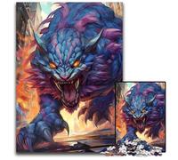Puzzles pour Adultes 1000 pièces Tigre géant Mythique, décoration d'intérieur colorée et Jeu Familial interactif, 26 x 38 cm