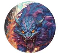 Puzzles pour Adultes 1000 pièces Tigre géant Mythique Puzzles pour Adultes Jouet éducatif pour Adolescents, Décoration de Bureau à Domicile (Taille 67,5 x 67,5 cm)