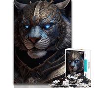 Puzzles pour Adultes 1000 pièces Tigre mécanique 1000 pièces pour Adolescents défi d'intelligence cérébrale Jouets addictifs pour la décoration de la Maison 38x26cm