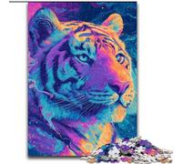 Puzzles pour Adultes 1000 pièces Tigre mystérieux, Jeux, Jouets, Cadeaux d'anniversaire Uniques pour Les Enfants de 14 Ans et Plus (Taille 50x75cm)