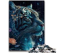 Puzzles pour Adultes 1000 pièces Tigre pour Adolescents, Jouets éducatifs, Jeux familiaux Amusants, décoration d'intérieur Unique (75x50cm)